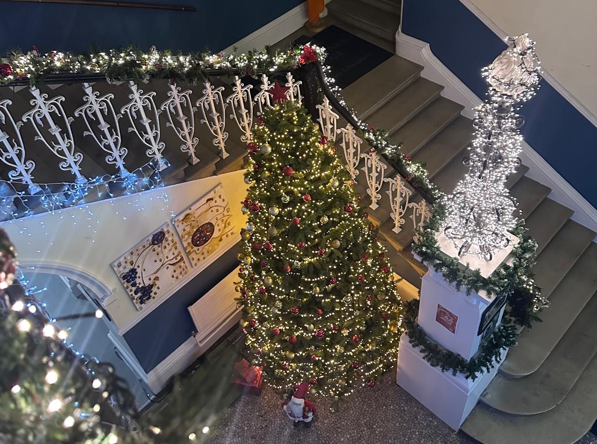 Photo of a Traditional Christmas Tree at Rathmines College
