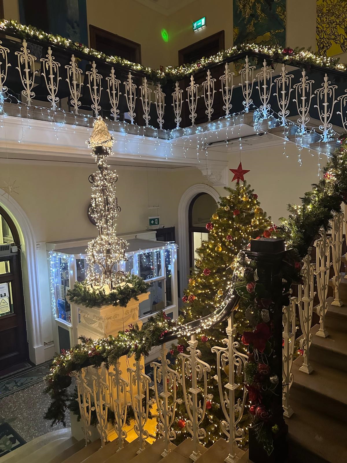 Christmas Tree - Photo taken from Stairs